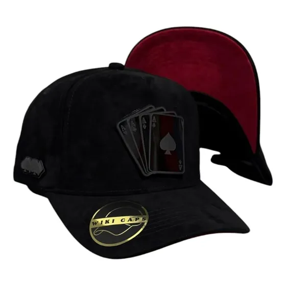 Gorra Poker De Ases Placa Full Negra Wiki Caps 1 Broche Ajustable