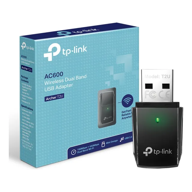 Adaptador Wifi Usb Tp-link T2u Ac600 Dual Band 5ghz/2.4ghz