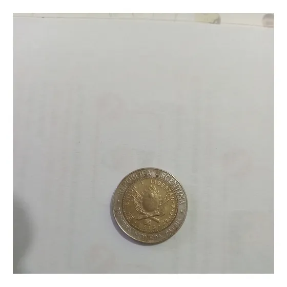 Moneda 1$ Primera Moneda Patria 2013 Escudo Sin Terminar