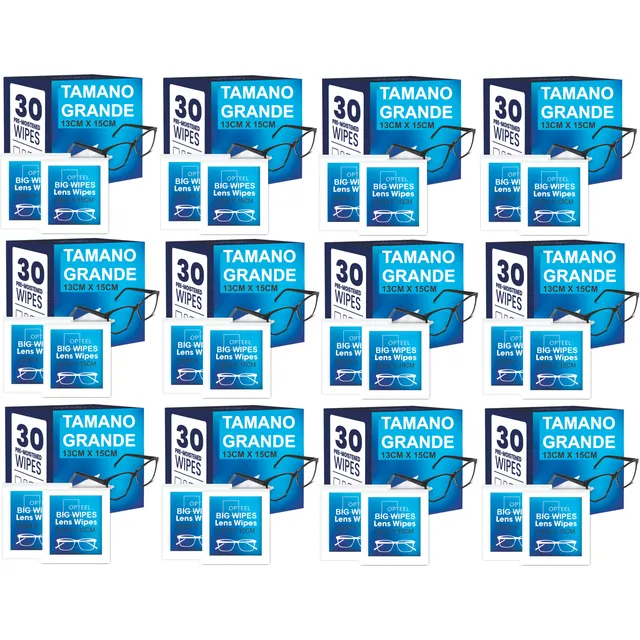 Paños Húmedos Tipo  Zeiss - 12 Paquetes De 30 Unidades