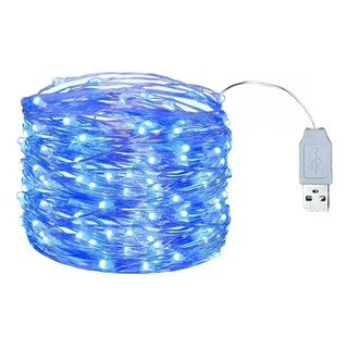 Nueva Cadena De Luces Led Usb De 5/10/20 M Con Alambre Plate Nueva Cadena De Luces Led Usb De 5/10/20 M Con Alambre Plate