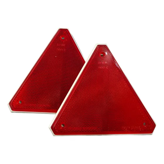 2 Triangulos Reflectivos Ojo De Gato Para Trailer Baiml
