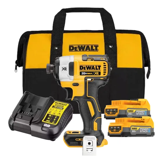 Atornillador De Impacto Inalambrico 20v En Kit Dewalt Dcf887