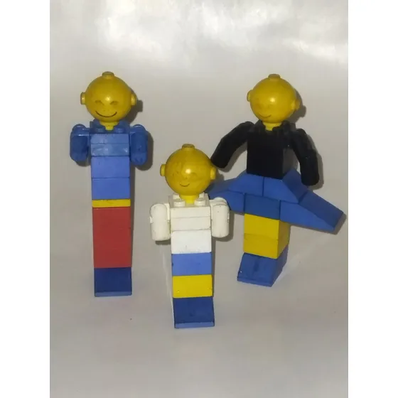 Vintage Set De Lego Figuras Años 70s Big Head Incompletos