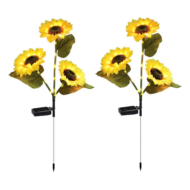 Z 2tubo De Luz Led 3 Cabezas Girasol Enchufe Lámpara De