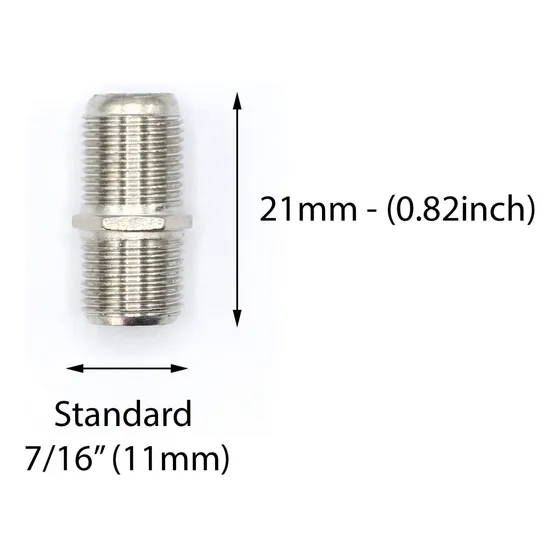 Conector Hembra 11x21 Cable Coaxial 1ghz Video Tv Internet