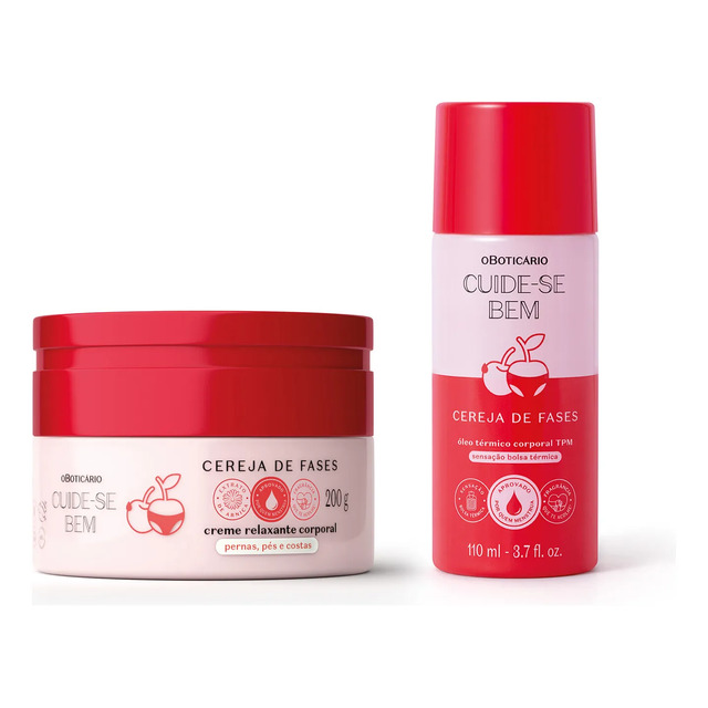 Combo Cuide-se Bem Cereja De Fases: Creme Relaxante Corporal Combo Cuide-se Bem Cereja De Fases: Creme Relaxante Corporal
