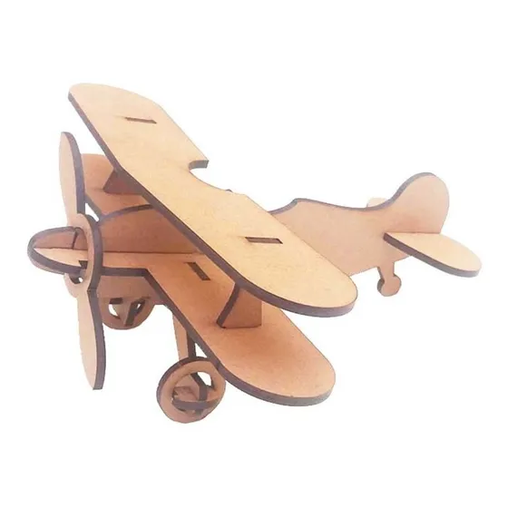 5 Mini Avião Mdf Aviãozinho 3d 16cm Pequeno Principe Aviador
