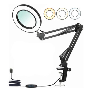 Braço Articulado Mesa Lupa Com Led Ring Light 6 Polegada Braço Articulado Mesa Lupa Com Led Ring Light 6 Polegada