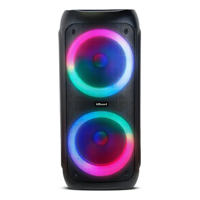 Bocina BILLBOAD CARBONO BEAT MAX portátil con bluetooth negra 127V