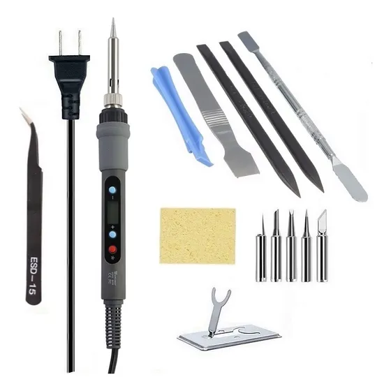 Kit Cautin Digital Soldadura Electronica Herramientas 