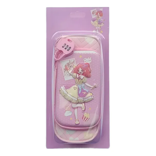 Cartuchera Para Niñas Muñeca Rosada Para Regreso A Clases