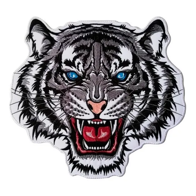 Tigre Bordado, Tigre Bengala Parche Bordado, Tigre Blanco