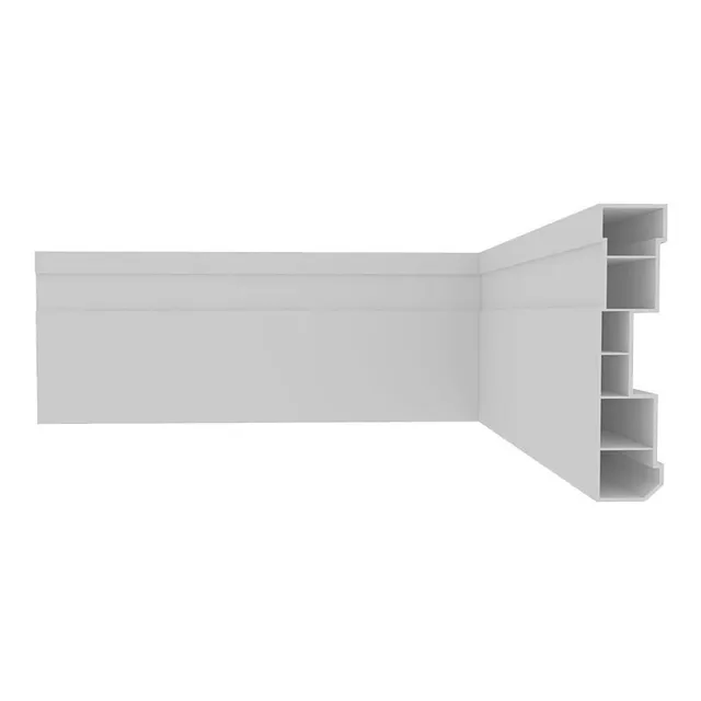 Contramarco O Tapajunta En Pvc Blanco 2.4 M