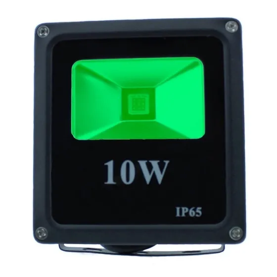Reflector Led 10w  Intemperie Lampara Exterior Color Verde