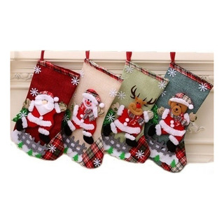 1 4pcs Botas Navideñas Tradicionales Media Decoración 30cm 1 4pcs Botas Navideñas Tradicionales Media Decoración 30cm