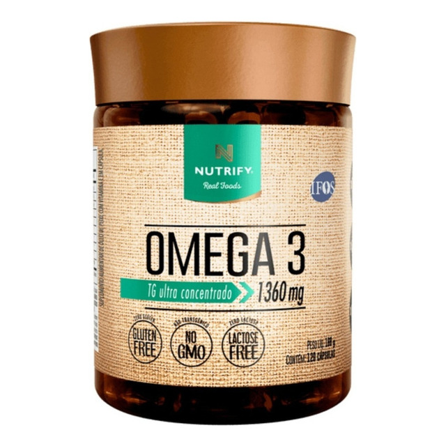 Ômega 3 Tg 1360mg Ultra Concentrado 120 Cápsulas Nutrify Ômega 3 Tg 1360mg Ultra Concentrado 120 Cápsulas Nutrify