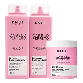 Knut Hair Care Knut Kit Cabelo Perfeito: Shampoo + Condicionador + Máscara