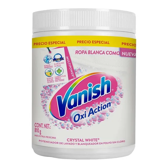 Quitamanchas en Polvo Vanish Blanco 810g
