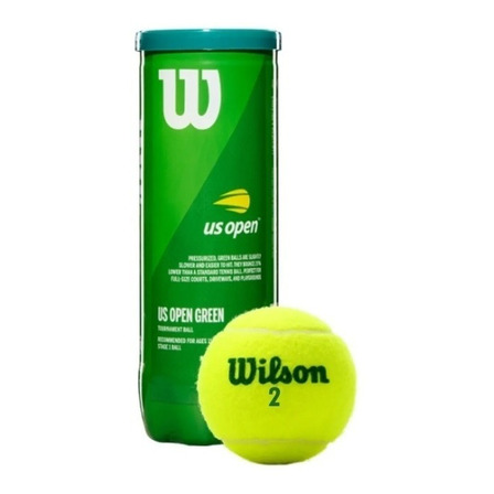 Bola De Tênis Wilson Us Open Starter Verde Tubo C/ 3 Bolas Bola De Tênis Wilson Us Open Starter Verde Tubo C/ 3 Bolas