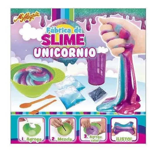 Fábrica De Slime Únicornio. Mi Alegria