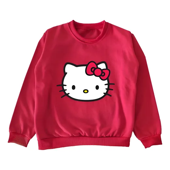 Buzos Niños Y Niñas En Felpa Estampado Kitty