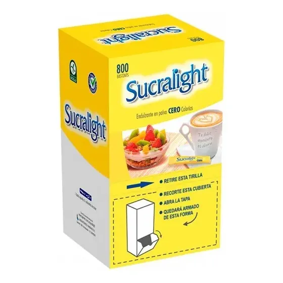 Edulcorante Polvo Sucralight 800 Sobres Aprobado Adu Y Acelu | Cuotas sin interés