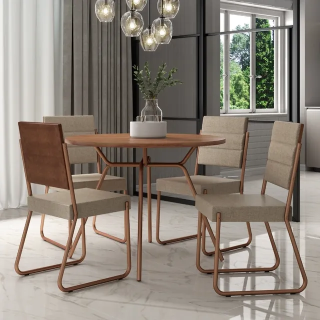 Conjunto Sala De Jantar 4 Cadeiras San Francisco Carraro FreijĂł Com RosĂȘ Conjunto Sala De Jantar 4 Cadeiras San Francisco Carraro FreijĂł Com RosĂȘ
