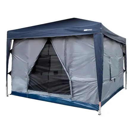 Barraca Gazebo Nautika Transform 5/6 Cinza 3x3m Impermeável 3000mm