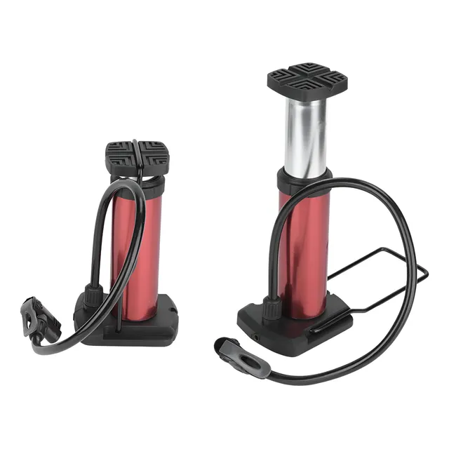 Inflador De Pie Corto Alta Presion Moto Bici Pelota Env