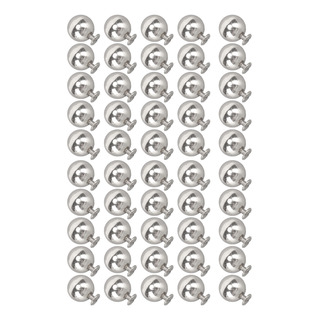 Juego De 50 Remaches Silver Sphere Stud De Hierro Macizo De Juego De 50 Remaches Silver Sphere Stud De Hierro Macizo De