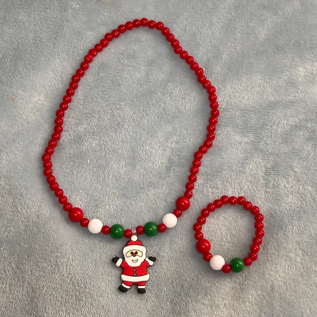 Collar De Bisuteria Navideña