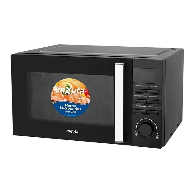 Microondas Grill Enxuta Moenx0323dgn Negro 23l 220v 1150w