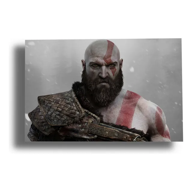 Cuadro Kratos Dios Guerra 590 40x30 Lienzo Memoestampados