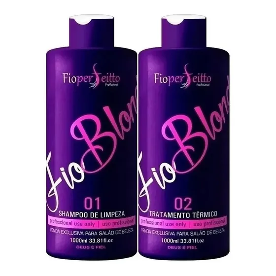 Definitiva Fio Blond Fioperfeito Matizadora Litro + Brinde 
