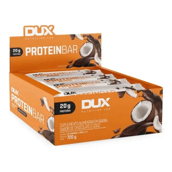 Barrinha De Proteína Protein Bar - Display C/ 12un 60g - Dux