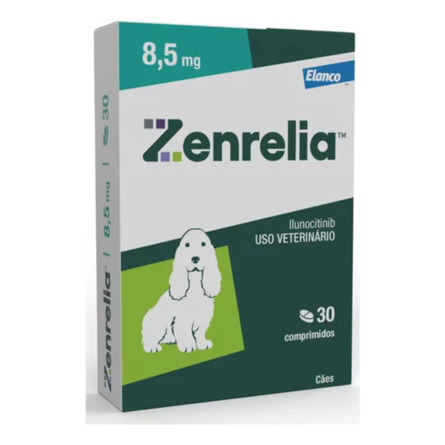 Zenrelia 8,5mg Dermatológico Elanco Para Cães - 30 Comp Verde-claro