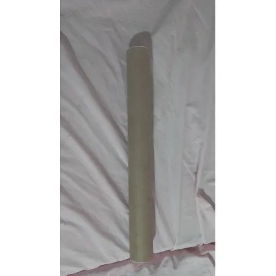 Tubo De Carton 49cm Largo 5.5 De Ancho Con Sus Tapas