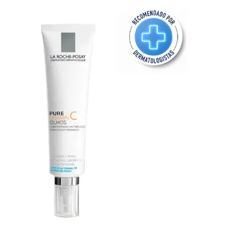 Creme Concentrado Antirrugas Pure Vitamin C Olhos Com Ácido Hialurônico 15ml La Roche-posay