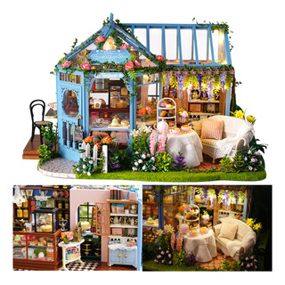Casita Para Muñecas Montaje Diy Madera Con Muebles Led Casita Para Muñecas Montaje Diy Madera Con Muebles Led