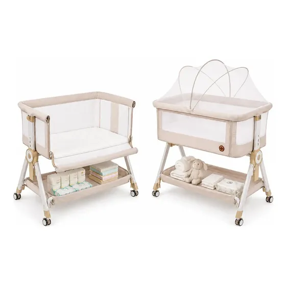 Berço portátil balanço moisés Sleepguard Cobed Ragaluma bege