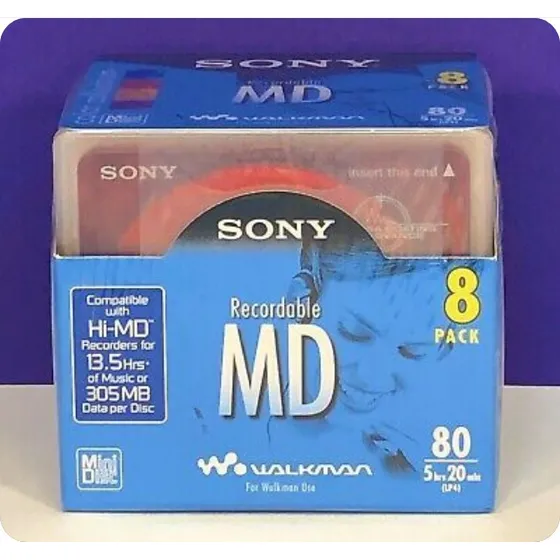 Mini Disk Sony 80 Pack De 8