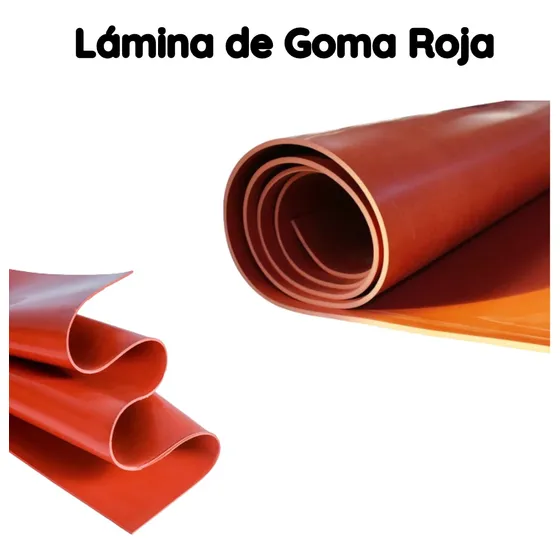 Lámina De Goma Roja