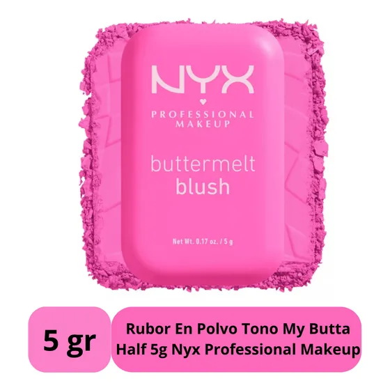 Rubor En Polvo Tono My Butta Half 5g Nyx Professional Makeup 01 My Butta Half