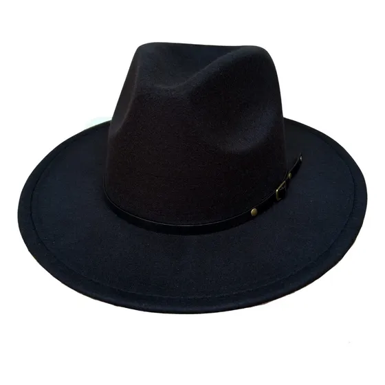 Sombrero De Fedora Elegante Unicolor Moda Tendencia Unisex