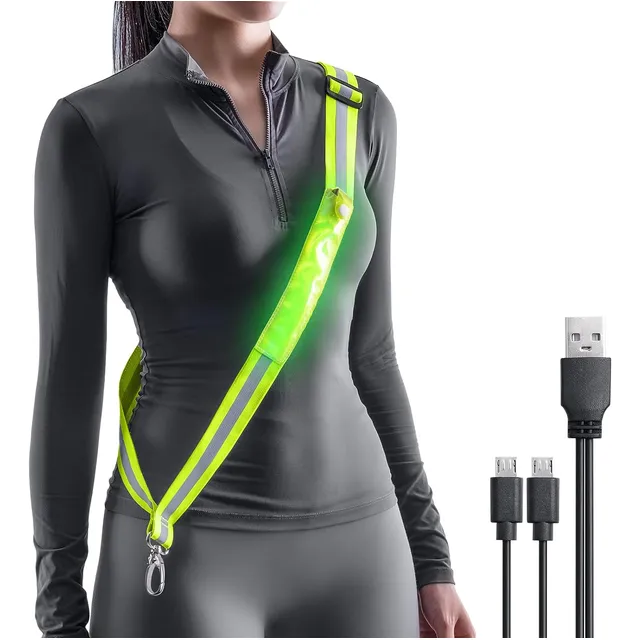 Todoxi Led Belt Reflective Sash For Walking At Night, High V