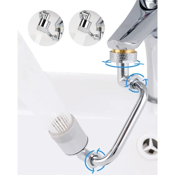 Grifo Giratorio 1080 Grado Para Fregadero Cocina Gran