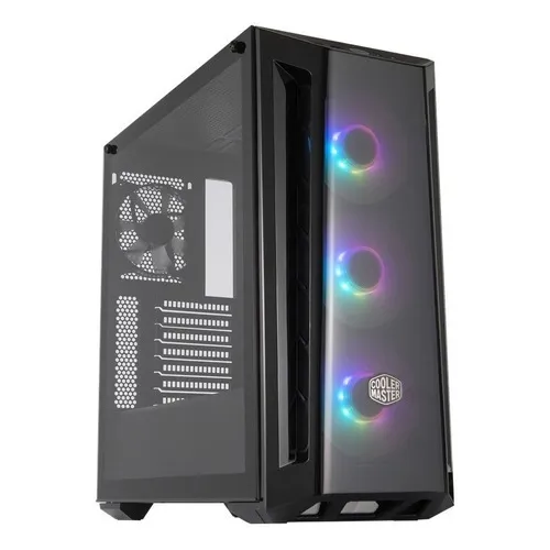 Gabinete Cooler Master Masterbox Mb520 Argb Cristal Templado Color Negro