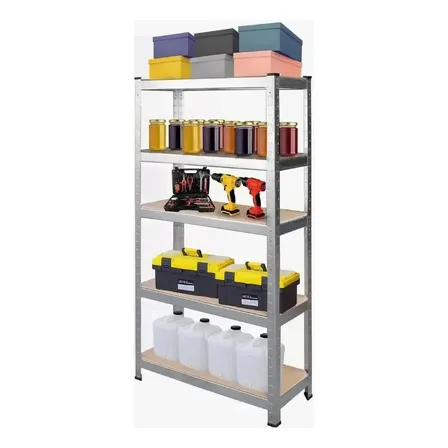 Estante Metálico 5 Niveles 180x90x40cm Multiuso Ajustable