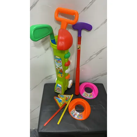 Juego De Golf Con Carro Y Accesorios Niño Juego Diversión